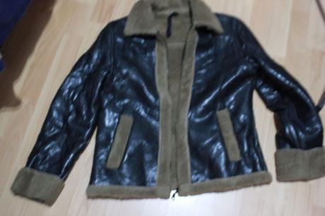 Zateplena hrejiva kozenkova bunda s kozusinou, m