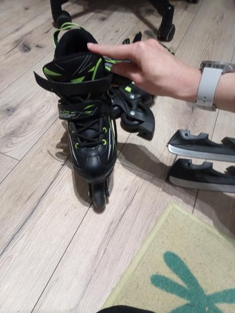 Čierne korčule 2v1 chlapčenské, zealot,29