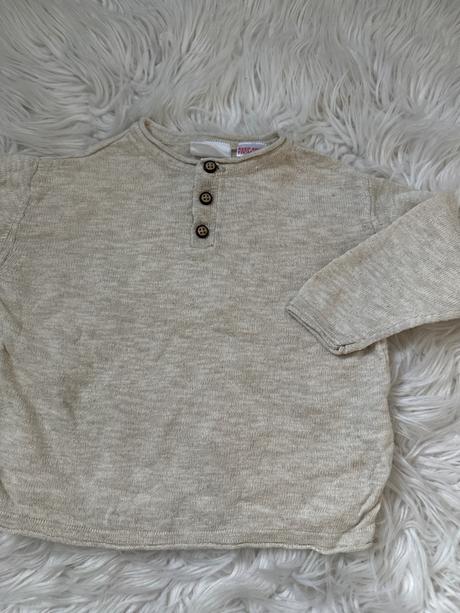 Upletový sveter zara, zara,74