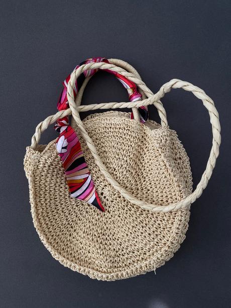 Slamená kabelka zo chantall, chantall