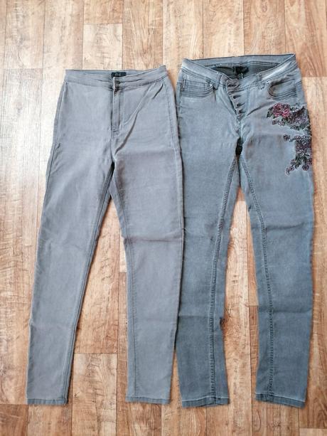 2x damske rifle, velk. m, denim,m