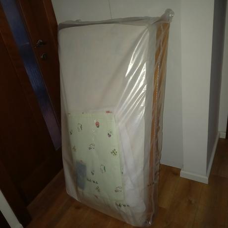 Drevená detská postieľka, šírka (cm): 60,dĺžka (cm): 120