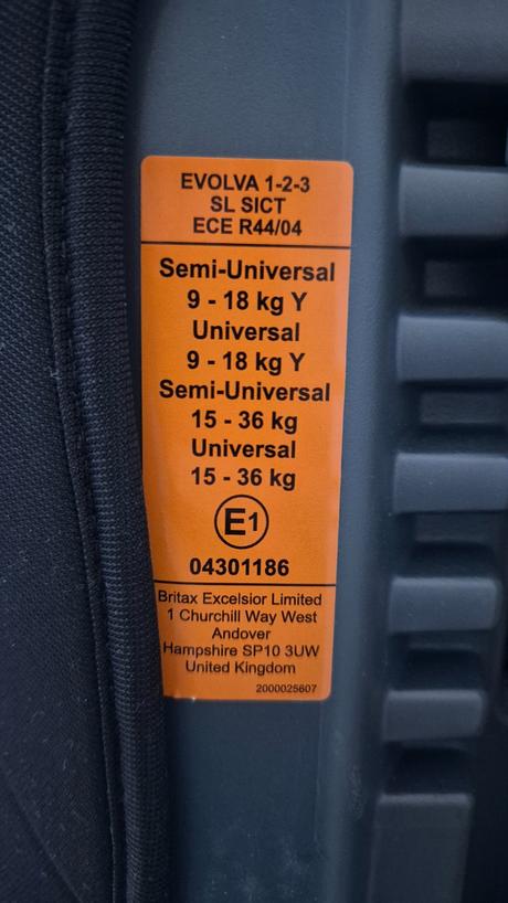 Autosedacka britax romer evolva 1-2-3, britax