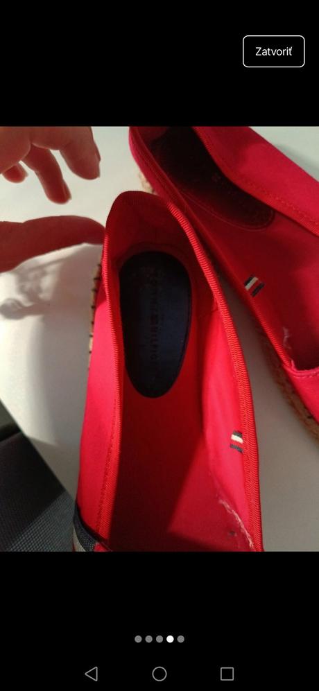 Dámske espadrilky th, tommy hilfiger,39