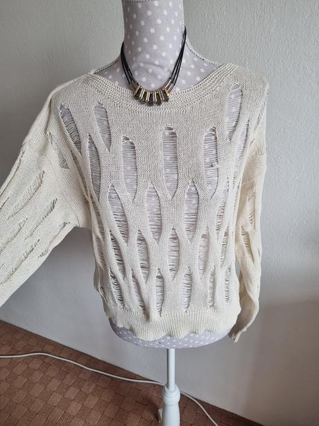 Krémový svetrík m, f&f,m