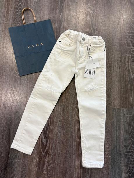 Zara skinny nove biele rifle č.116, zara,116