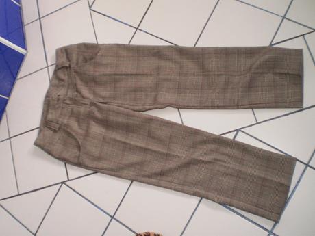 Nohavice karovane trojštvtove, s