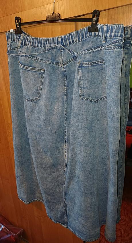 Dámska dlhá riflová sukňa xxl, xxxl