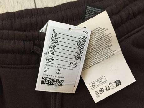 Chlapčenske kapsačove teplaky 7-8 rokov, h&m,128