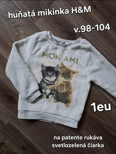 Huňatá mikina h&m, h&m,98