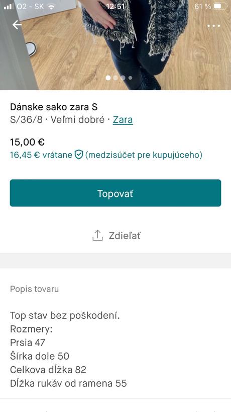 Predĺžené sako zara s, zara,s
