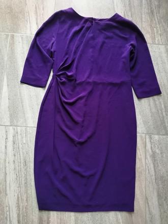 Fialové jemné šaty lindex, v40, veľmi pružné, lindex,40