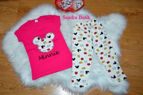 Moderná detská súpravička minnie legínky a tričko, 86 - 134