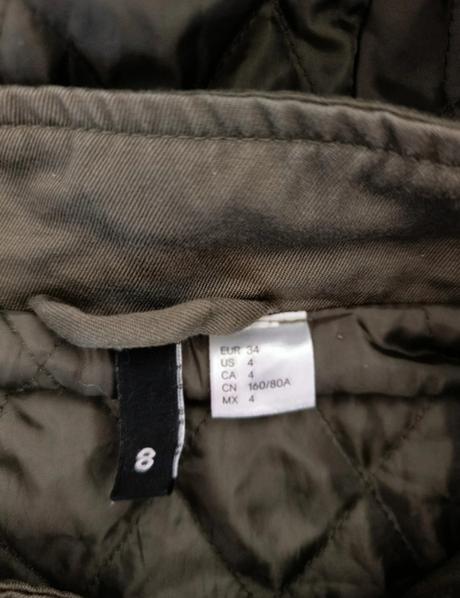 H&m divided predĺžená bunda, h&m,xs