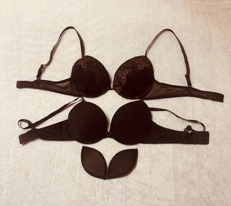 Čokoládovo-hnedé podprsenky 2 kusy za 1 cenu 85b, 85b