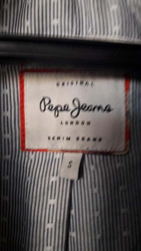Kožená bunda, pepe jeans,s