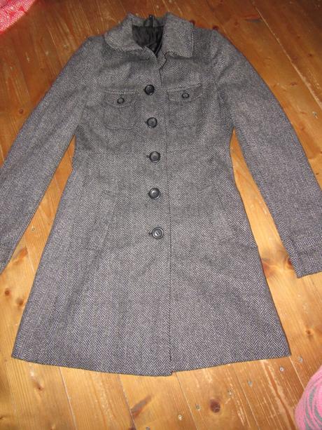 Štýlový vlnený kabátik, madonna,s