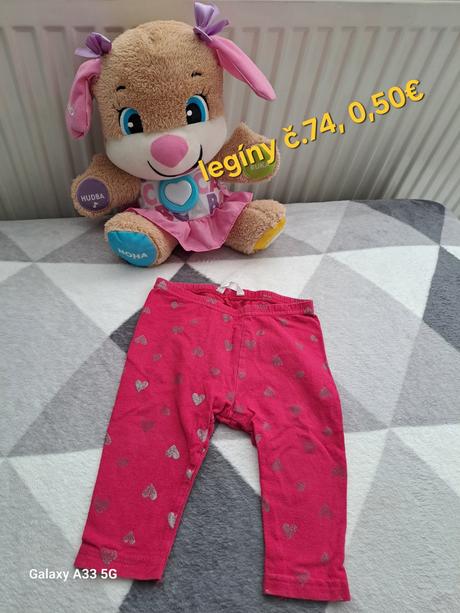 2x tepláky+ legíny č.84, next,74