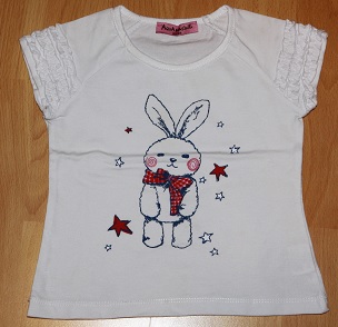 Tričko so zajačikom- výborný stav, 80