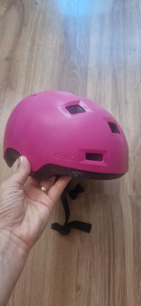 Oxelo detska prilba helma b100 ruzova 47-52 cm, xs