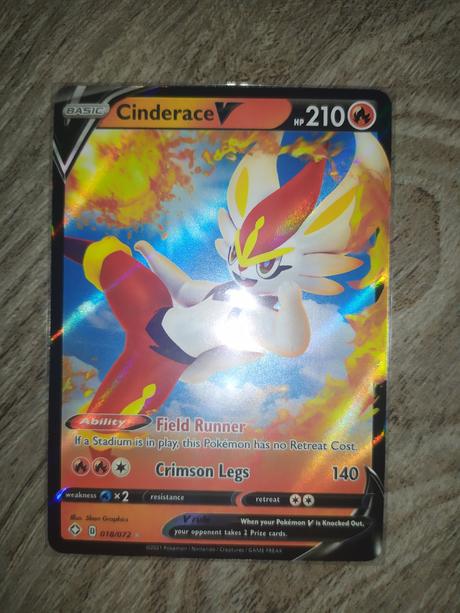 Pokemon tcg karta cinderace v,
