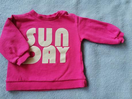 Ružová mikina, h&m,74