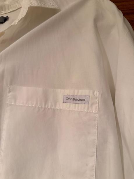 Calvin klein biela oversize kosela damska, calvin klein,s