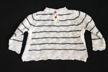 Bavlnený s čipkou pruhovaný next veľ. 12 - 18 mes, next,86