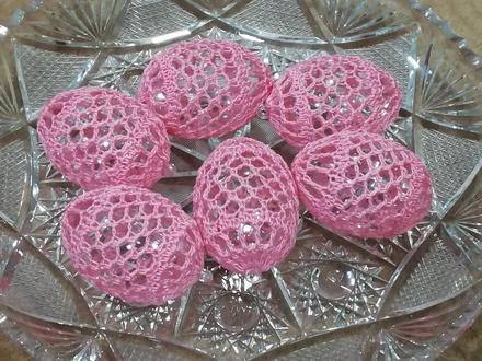 Háčkované vajíčka - a32,