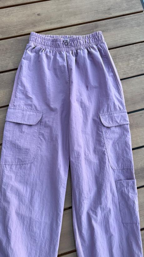 Padákové nohavice zara 152 fial-sive, zara,152