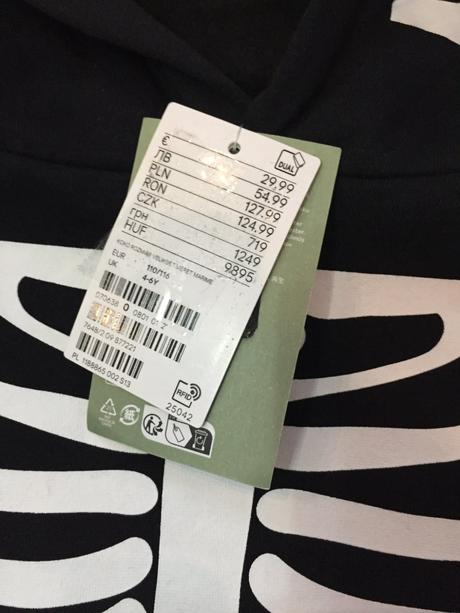 Teplakova suprava kostra, h&m,98 / 104 / 110 / 116