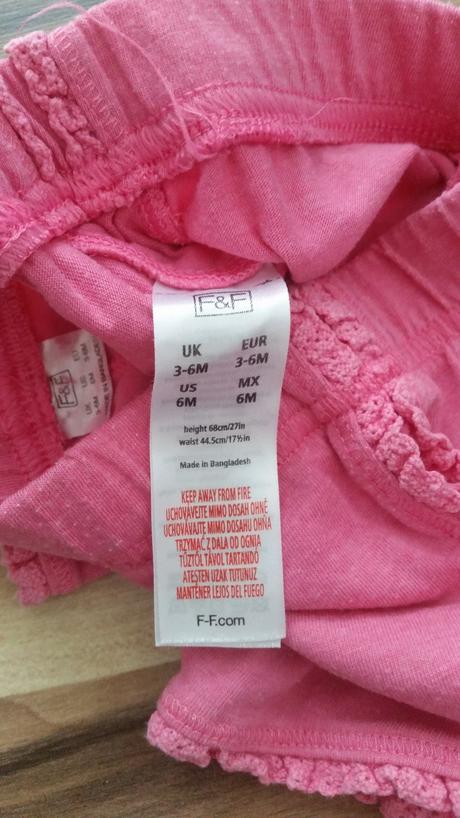 2x kraťasy 68, f&f,68