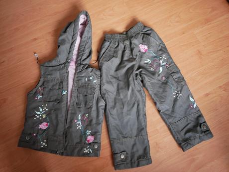 Súprava vesta a nohavice mierne zateplené, 92
