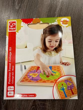 Hape detska sada koláž les,