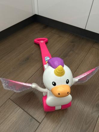 Jednorožec na tlačenie fisher price, 