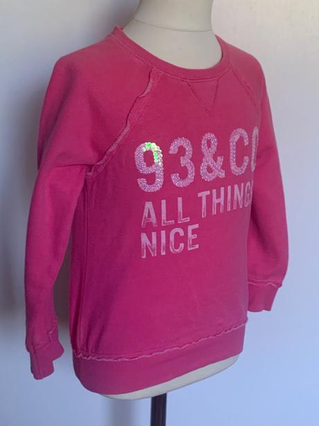 Next ružová mikina s nápisom, next,122