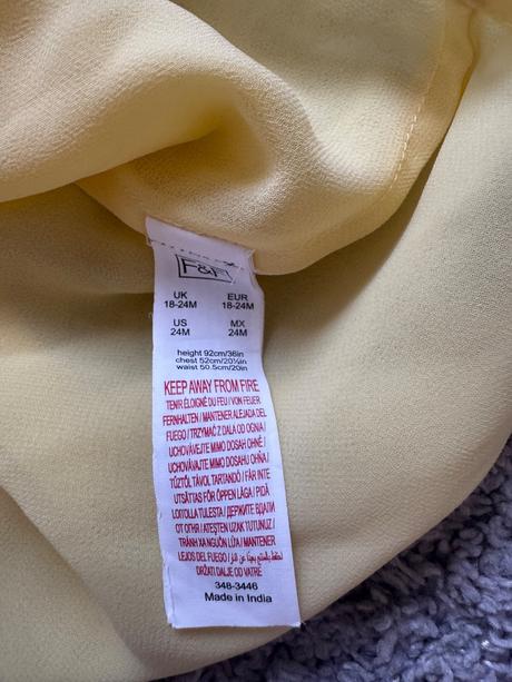 Slávnostné šaty 18-24m, f&f,92