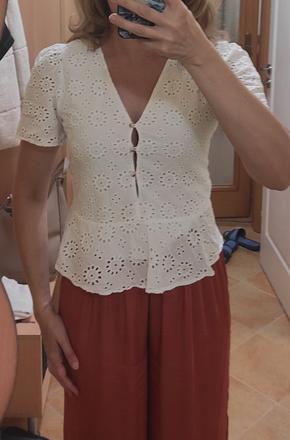 Biely top zara, zara,s