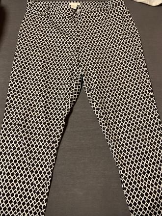 Nohavice so vzorom, h&m,l