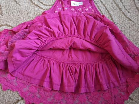 Ružové šaty, bonprix,86