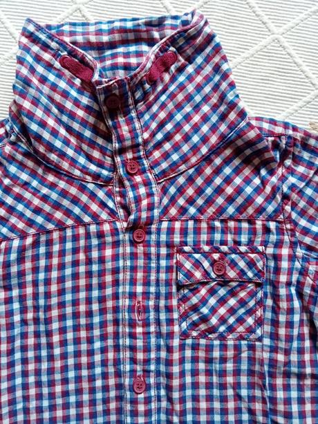 Krásna károvaná bavlnená košela, 116