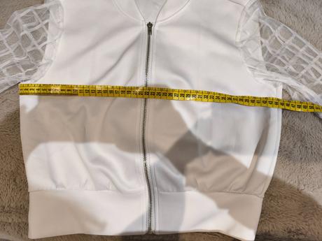 Mikina s priesvitnými rukavmi, s