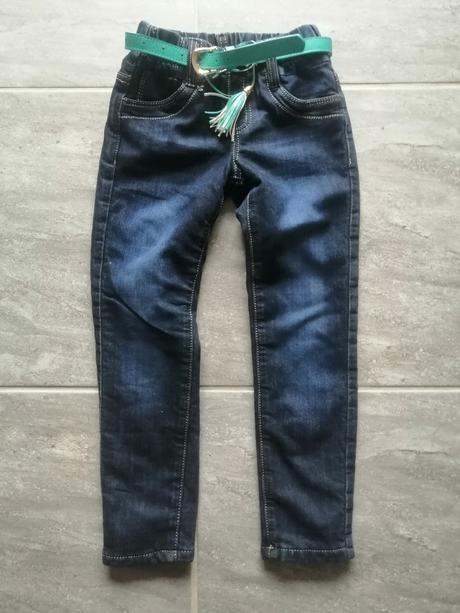 Termo džíny s flís. podšívkou v116,5-7r., 116