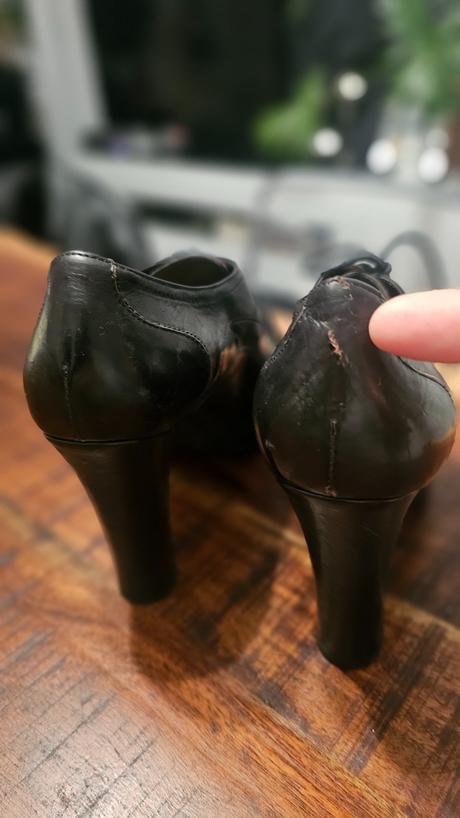 Kožené topánky na podpatku, 37