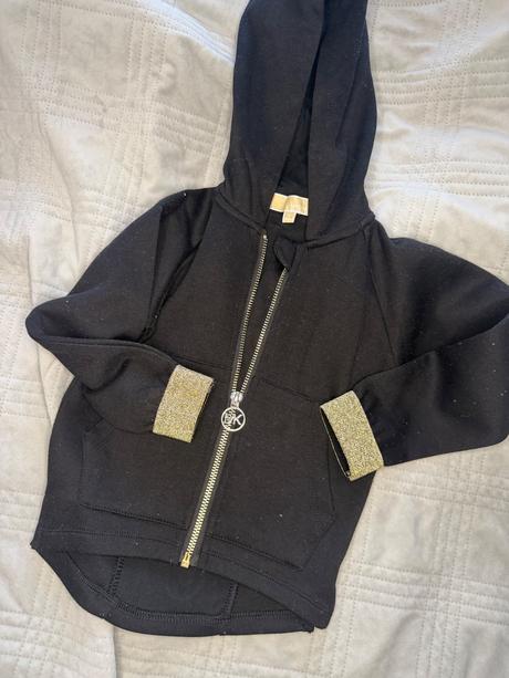 Michael kors mikina čierna so zlatým logom, veľ. 3, michael kors,98