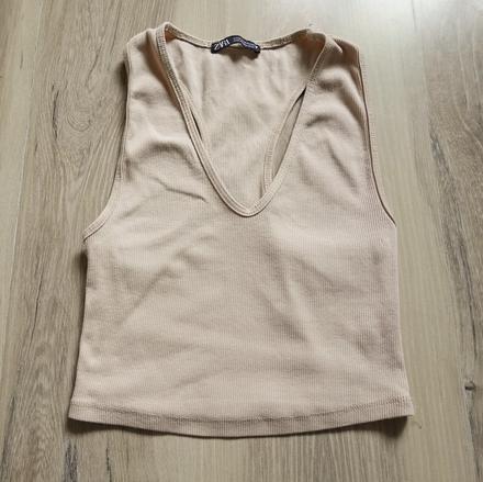 Vrúbkovaný top zara, zara,m