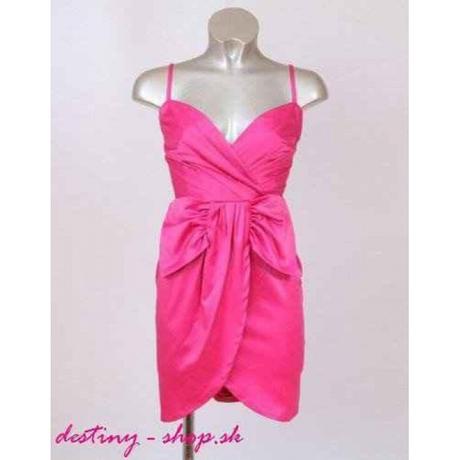 Ružové šaty s mašlou, 34 / 36 / 38 / 40