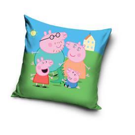 Obliečka na vankúšik 40x40 peppa pig rodina, 