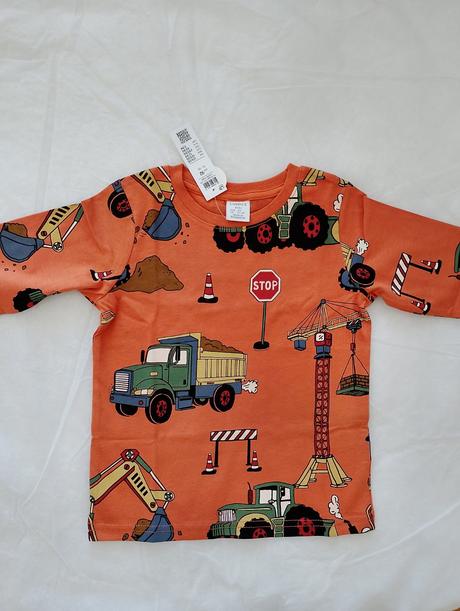 Tričko stavebné stroje a čierne the star, lindex,92