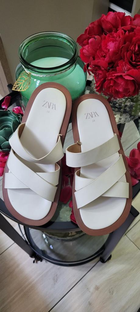 Kožené šlapky zara, zara,38